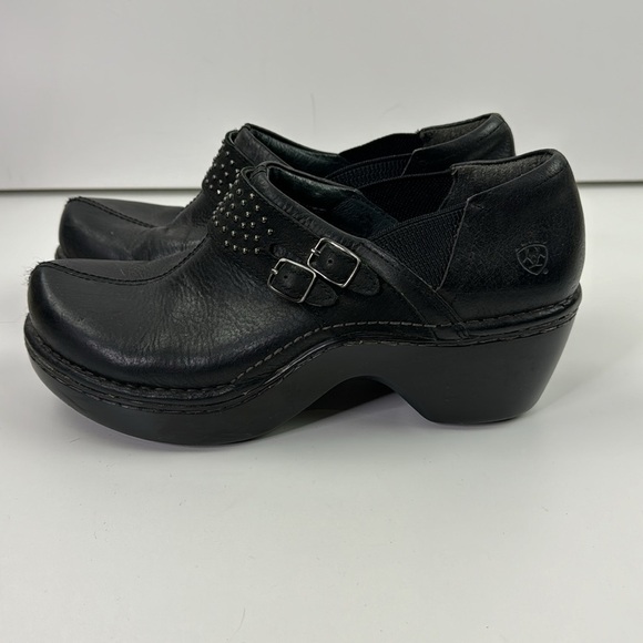 Ariat Women's Sheila Pebbled Black Leather Clog size 40/9 - Picture 6 of 14